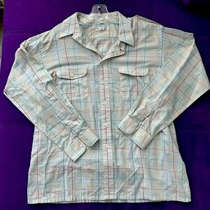 RARE Print Unique Vintage Dior Men’s Blouse Button Down XL